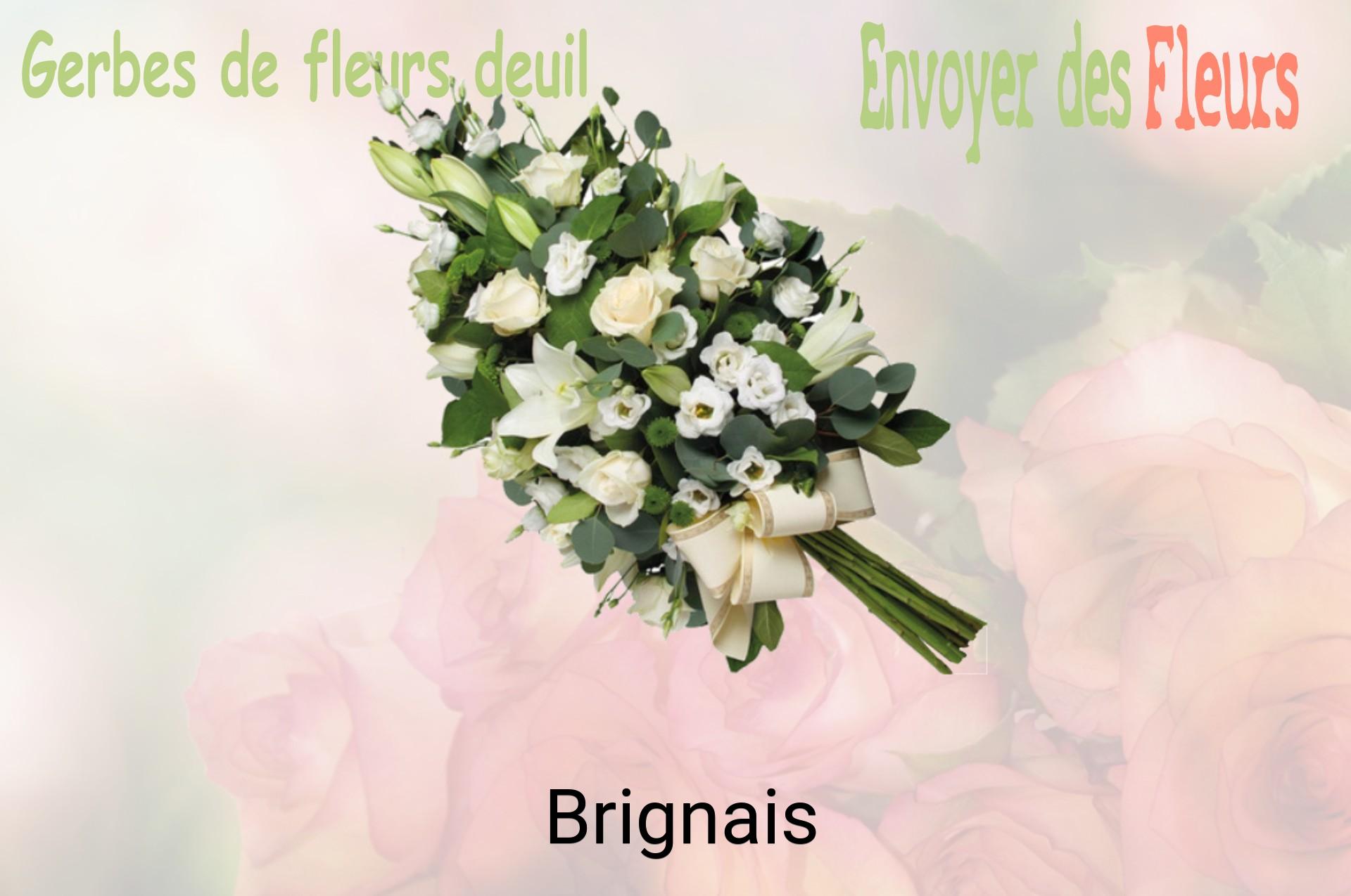 Gerbe de fleurs de deuil livrée à Brignais